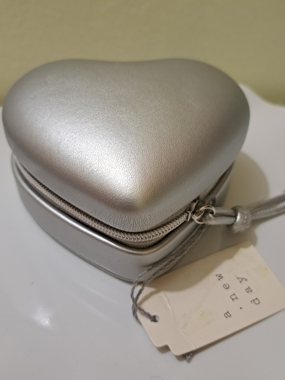 a new day Silver Heart Jewelry Case